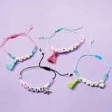 Totum letter bracelet craft kit with beads and tassels (British brand)