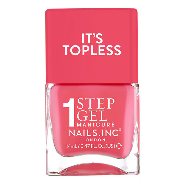 Nails.INC red crème nail polish 14ml, imported from the UK