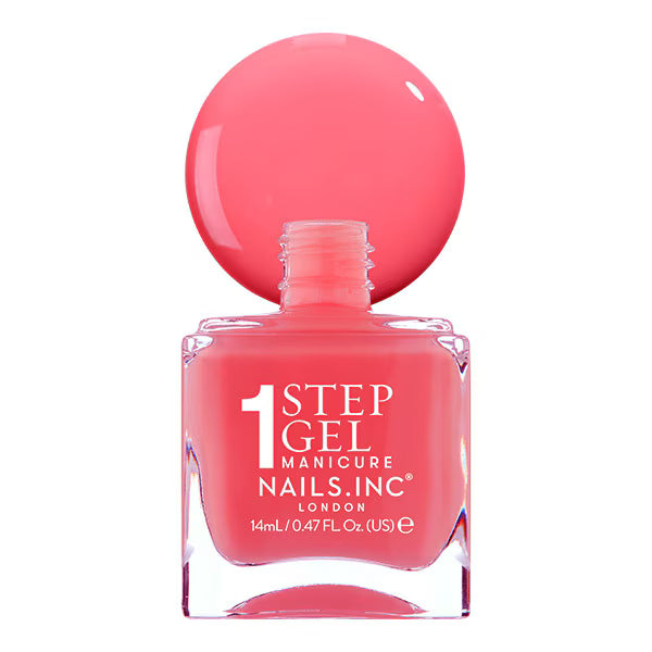 Nails.INC red crème nail polish 14ml, imported from the UK