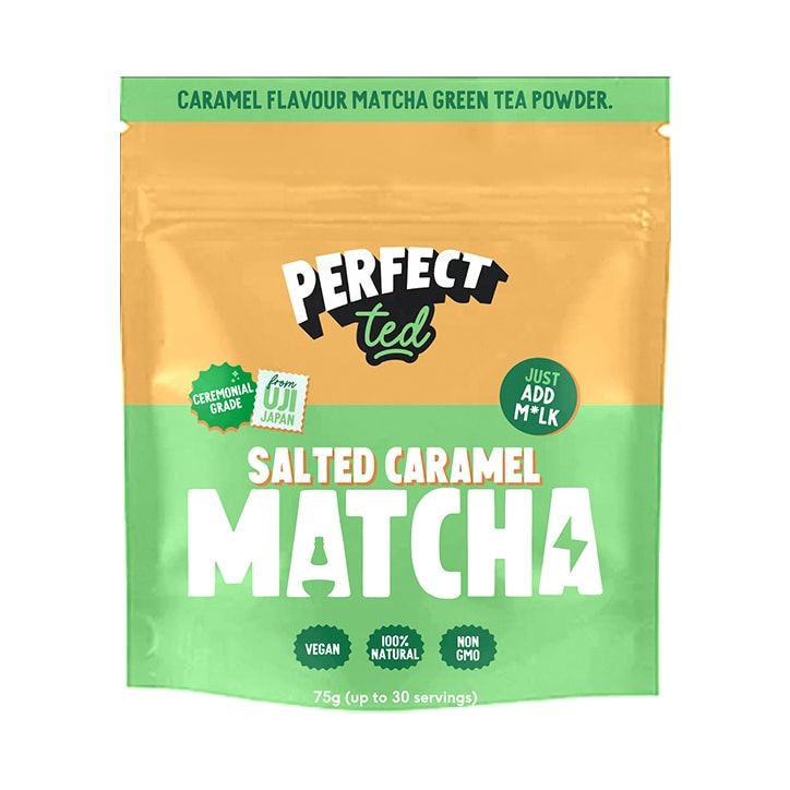 PerfectTed Creamy Chocolate Matcha Tea Powder 75g GOODS Holland&Barrett Salted Caramel