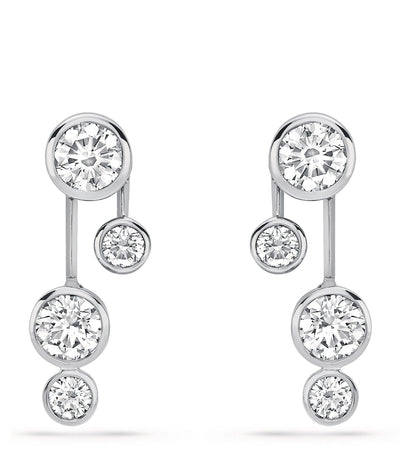 Harrods Boodles Platinum and Diamond Raindance Earrings- Buy online at McGrocer