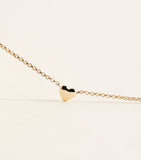 Astrid & Mayu gold-plated sterling silver heart necklace - British product
