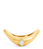 L'Atelier Nawbar yellow gold diamond stackable ring (British brand)