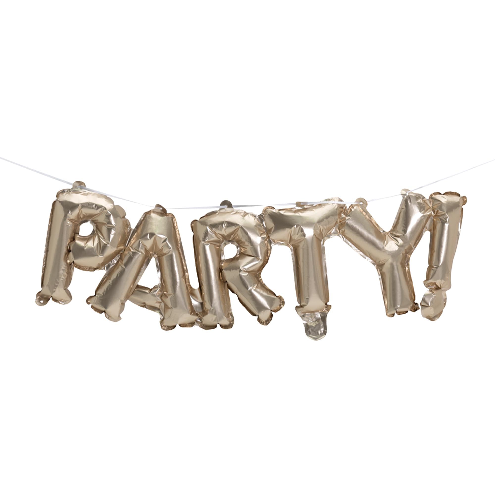 Sainsbury's Home Party! Foil Balloon Gold GOODS Sainsburys   