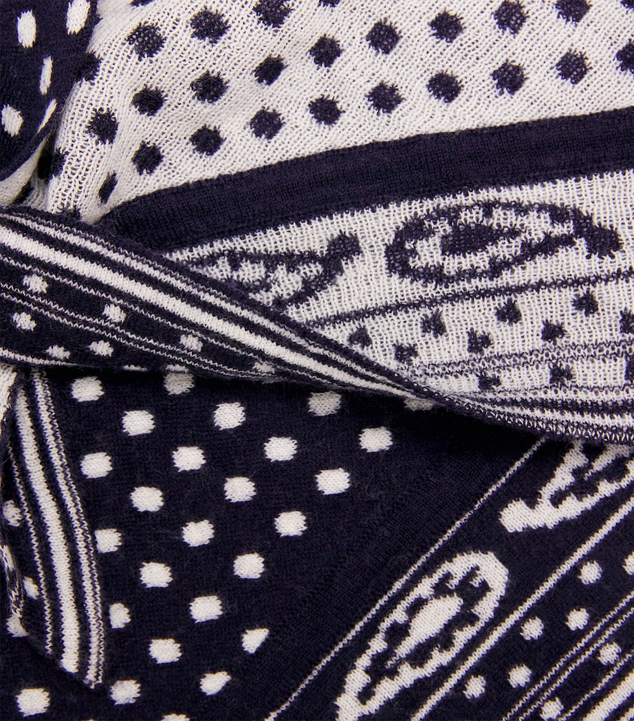 Maje reversible paisley scarf 90cm imported from the UK