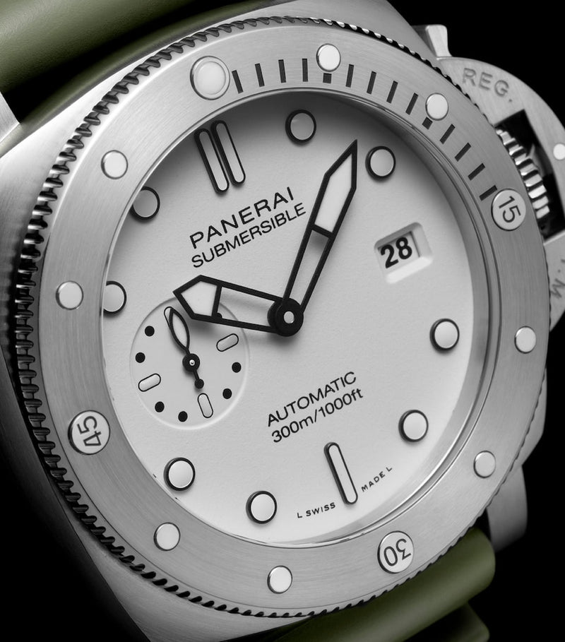 Panerai Submersible 44mm stainless steel watch, imported from the UK