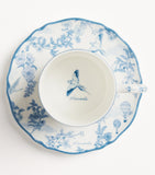 Harrods fine bone china Toile espresso cup and saucer, UK version