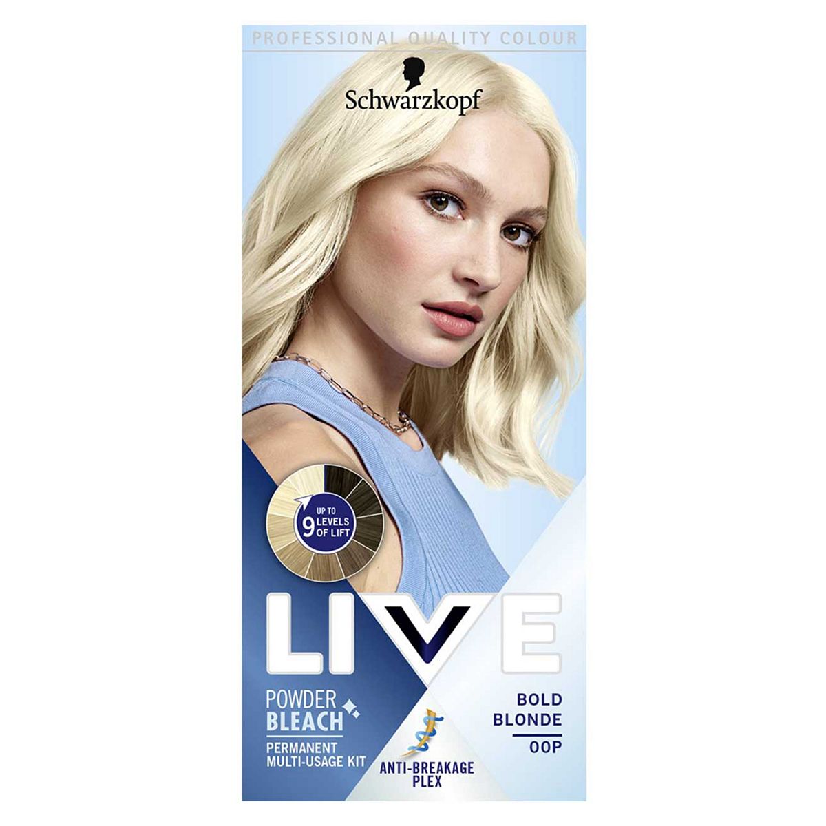 Schwarzkopf LIVE Powder Bleach Bold Blonde Permanent Hair Colour 00P GOODS Boots   