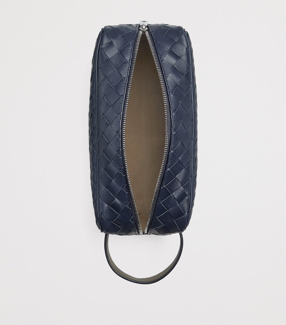 Bottega Veneta leather Intrecciato weave wash bag 13x26x10cm - British product