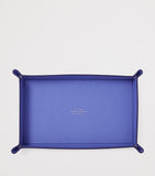 Smythson small leather Panama rectangular trinket tray (British brand)