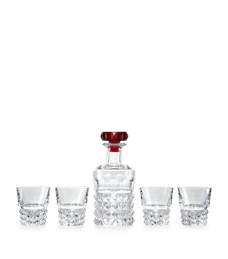 Baccarat Louxor carafe and 4 tumblers bar set - British product