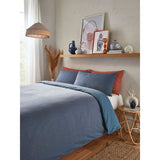 George Home Lagoon Blue Easycare Reversible Duvet Set - Single GOODS ASDA   