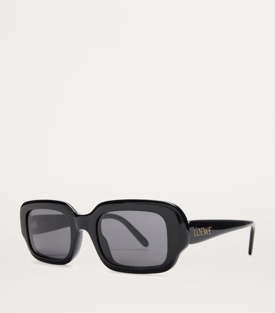 LOEWE acetate rectangular slim sunglasses, UK version
