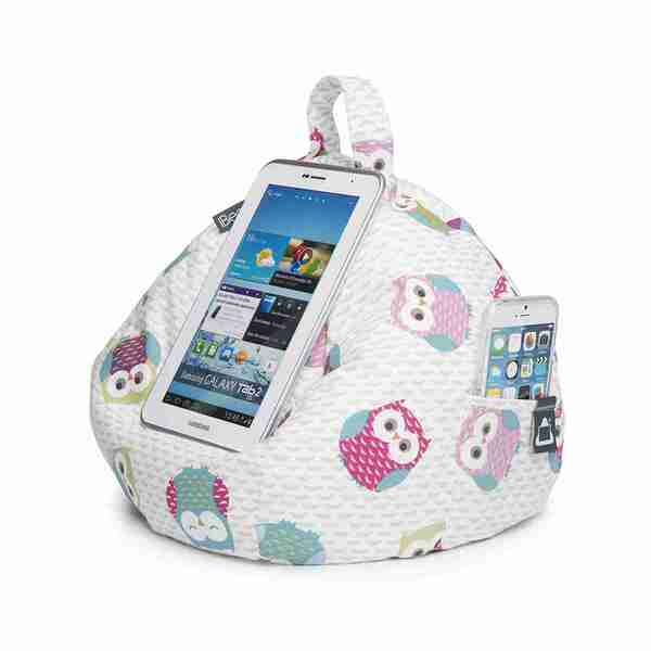 iBeani Owls tablet cushion beanbag stand (British brand)