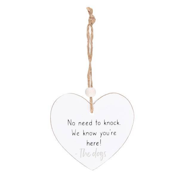 Something Different heart hanging sign reversible text, imported from the UK