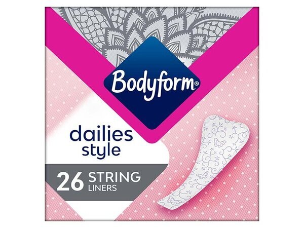 Bodyform Dailies String Panty Liners 26 pack GOODS Boots   