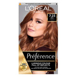 L’Oréal Paris Preference Permanent Hair Dye, Luminous Colour, Dark Rose Gold 7.23 GOODS Boots   