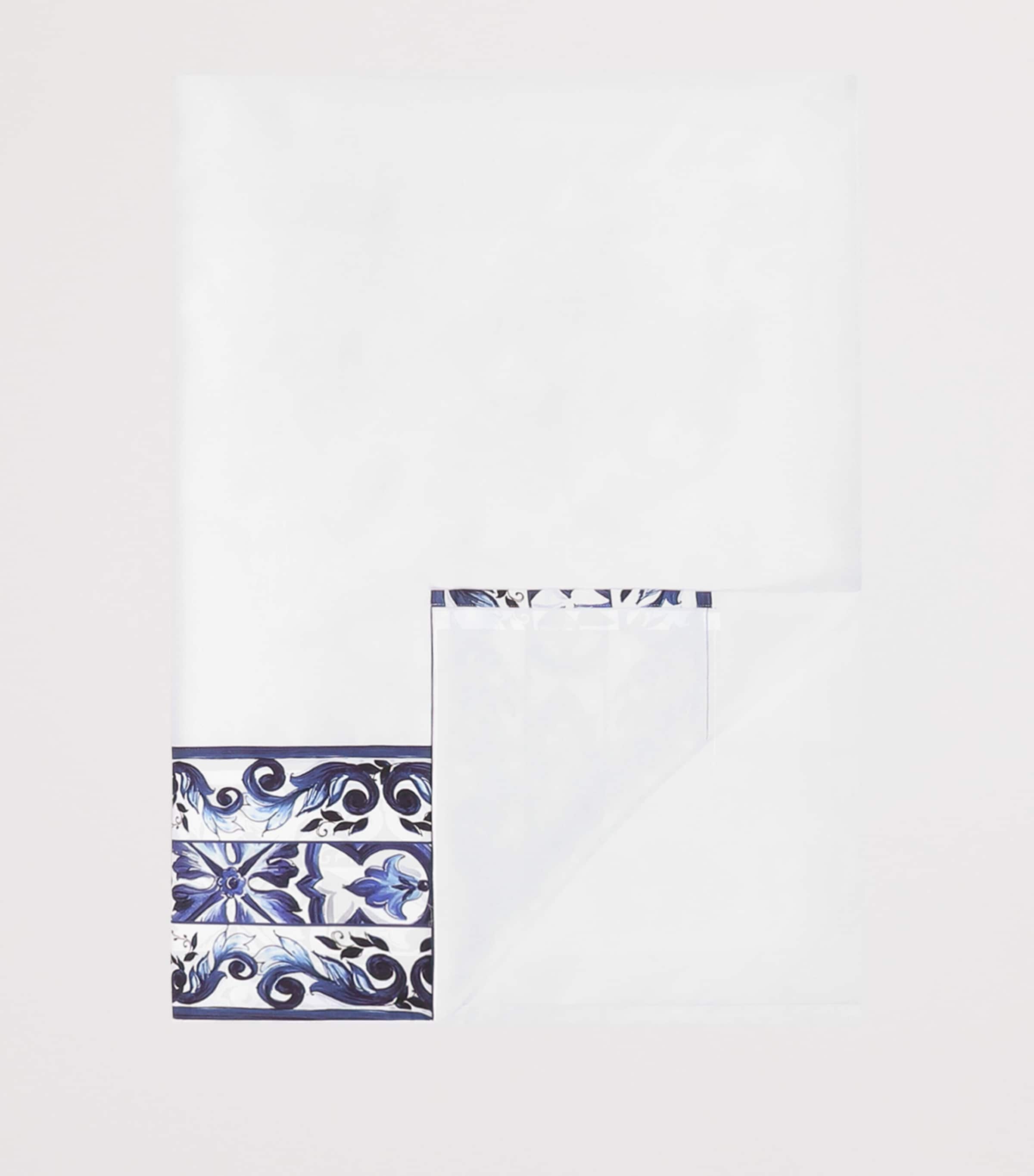 Dolce&Gabbana Casa Cotton Majolica King Flat Sheet (260cm x 280cm)