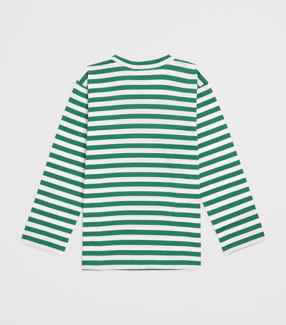 Comme Des Garçons stripe heart logo T-shirt for children 2-6 years - British product