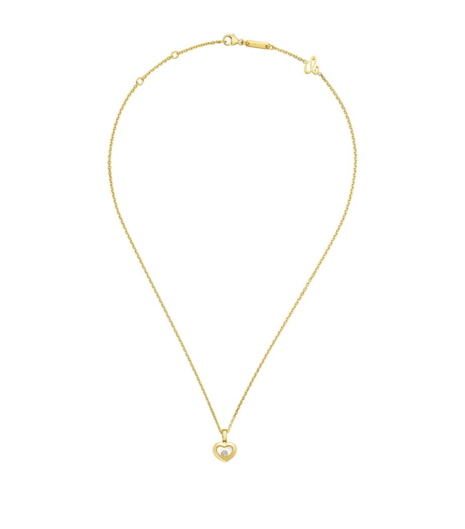Chopard Happy Diamonds pendant necklace 18k yellow gold, UK version