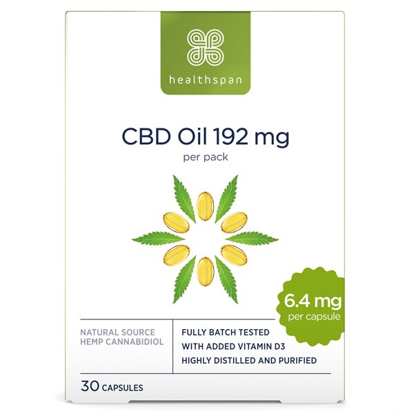 Healthspan Cbd Oil 192Mg - 30 Capsules GOODS Superdrug   