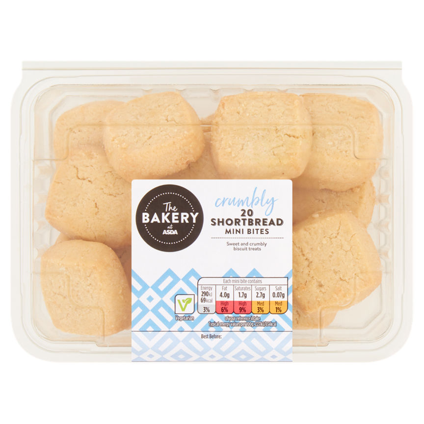 The BAKERY at ASDA 20 Mini Shortbread Bites GOODS ASDA   