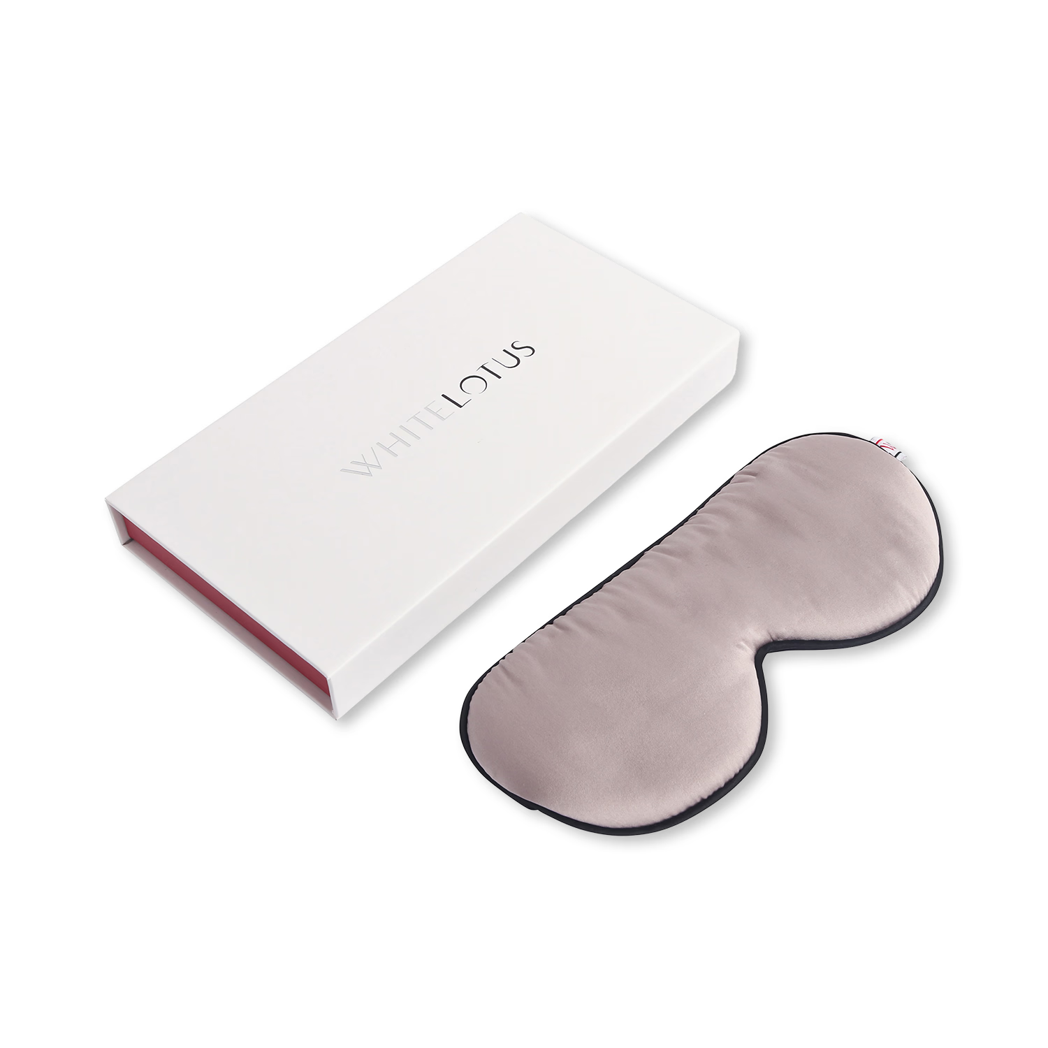 White Lotus Beauty 100% mulberry silk sleep mask, imported from the UK