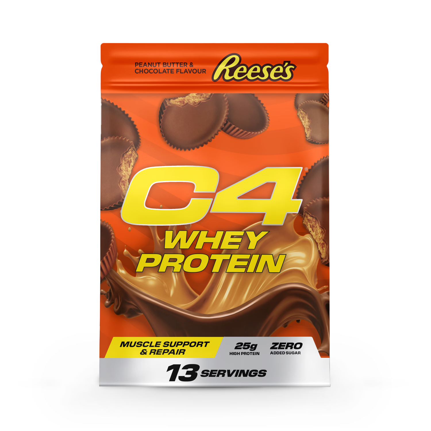 C4 whey protein powder Peanut Butter Chocolate 481g (British brand)