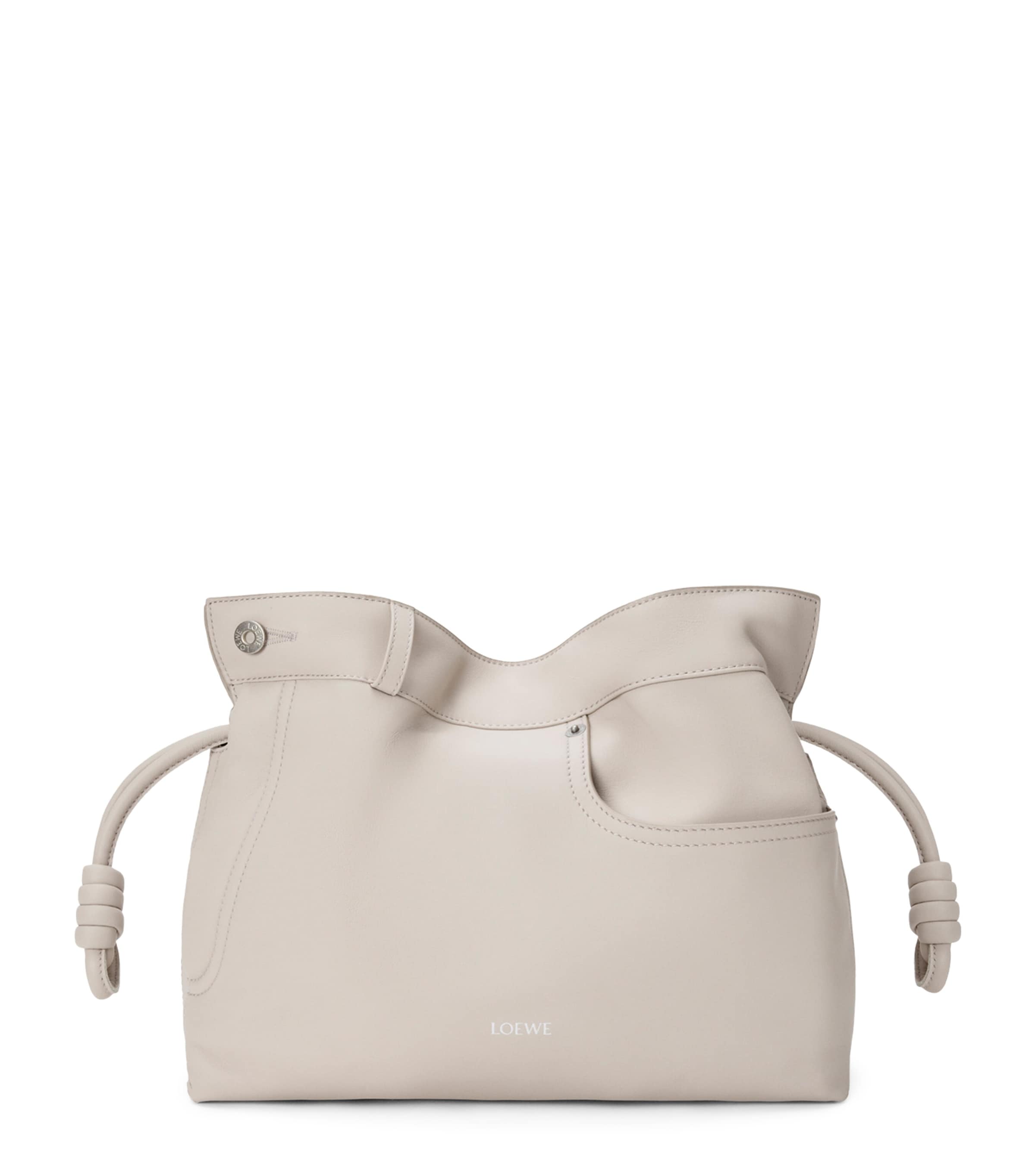 LOEWE leather jean-detail Flamenco purse clutch bag, UK version