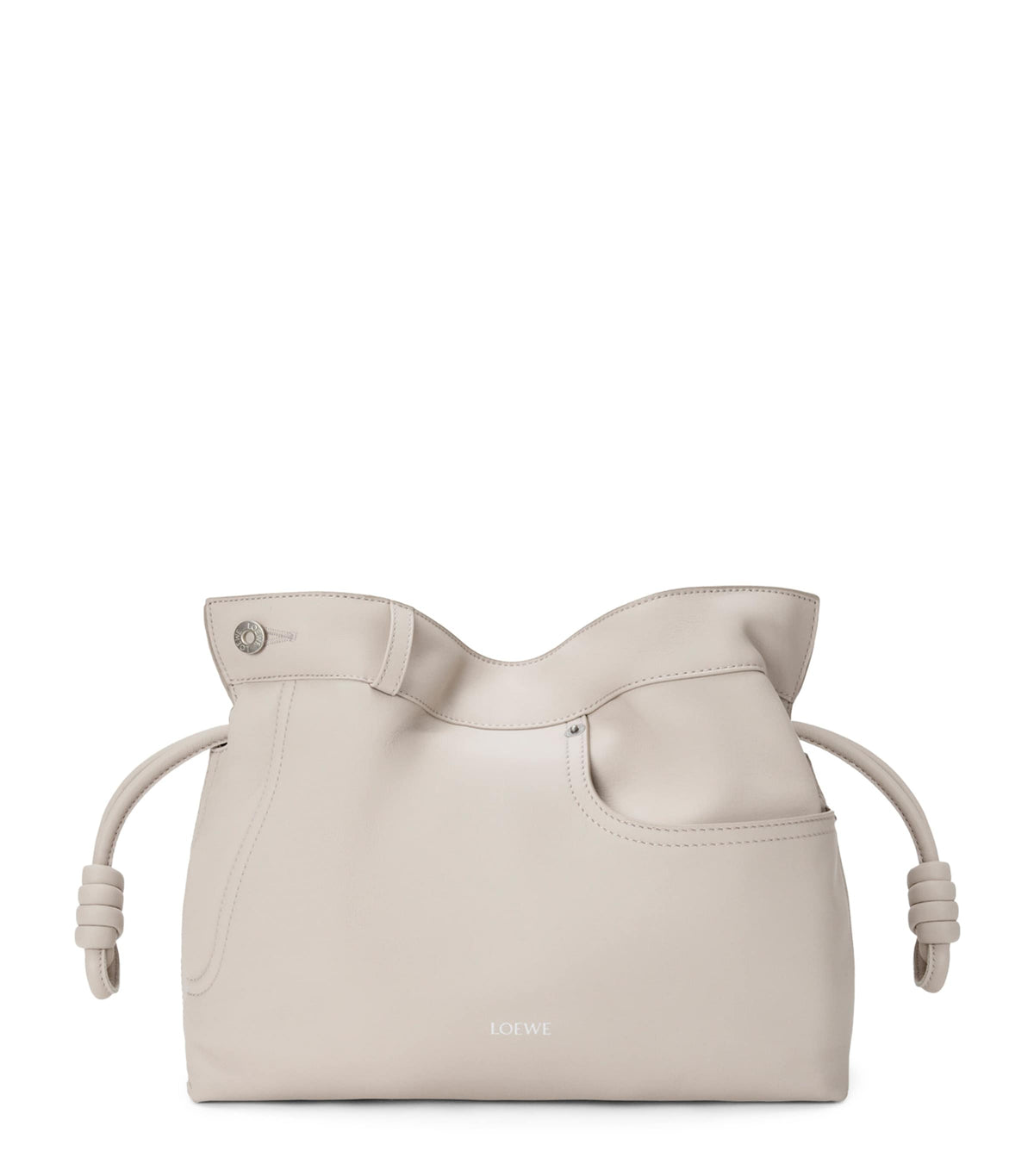 LOEWE leather jean-detail Flamenco purse clutch bag, UK version