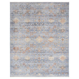 Elegant Heirloom Blue & Ivory Patterned Rug in 2 Sizes