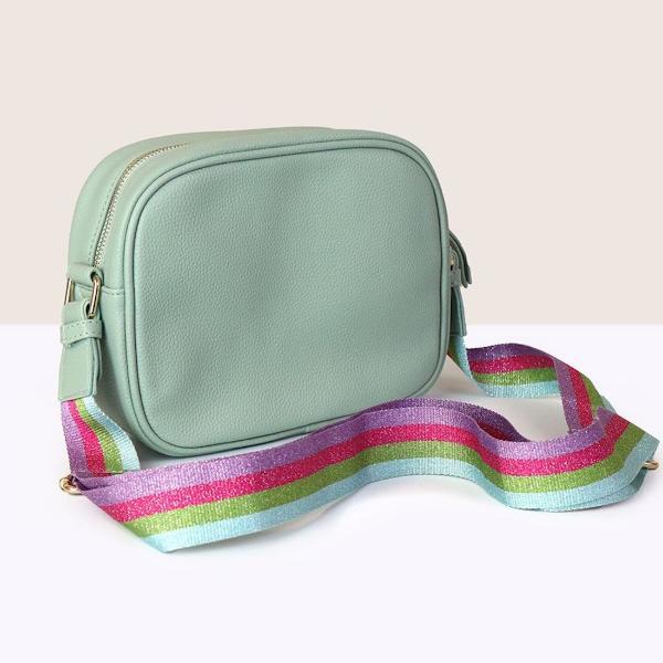 POM vegan leather mint camera shoulder bag - British product