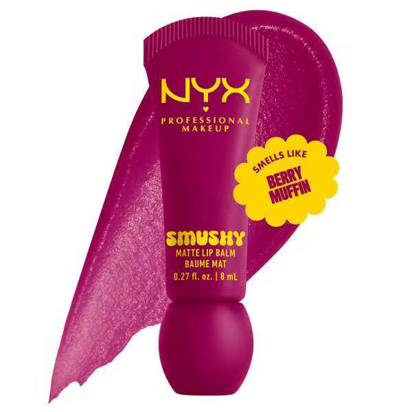 NYX Smushy Matte Lip Balm Silly Sippin, imported from the UK