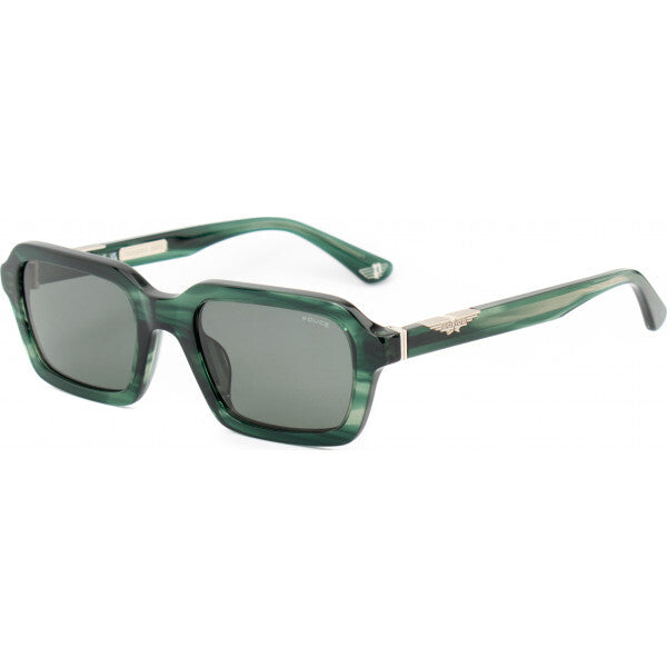 Police SPLL14 53 green sunglasses, imported from the UK