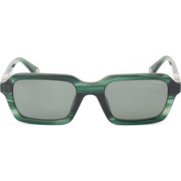 Police SPLL14 53 green sunglasses, imported from the UK