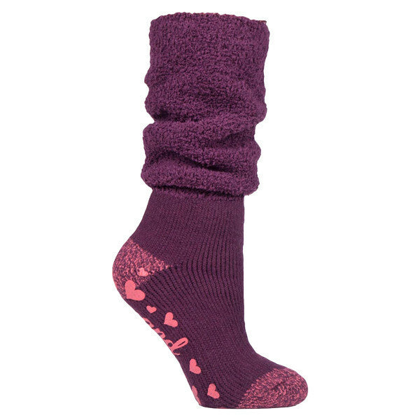 Heat Holders Ladies Non Slip Thermal Bed Socks 4-8 UK