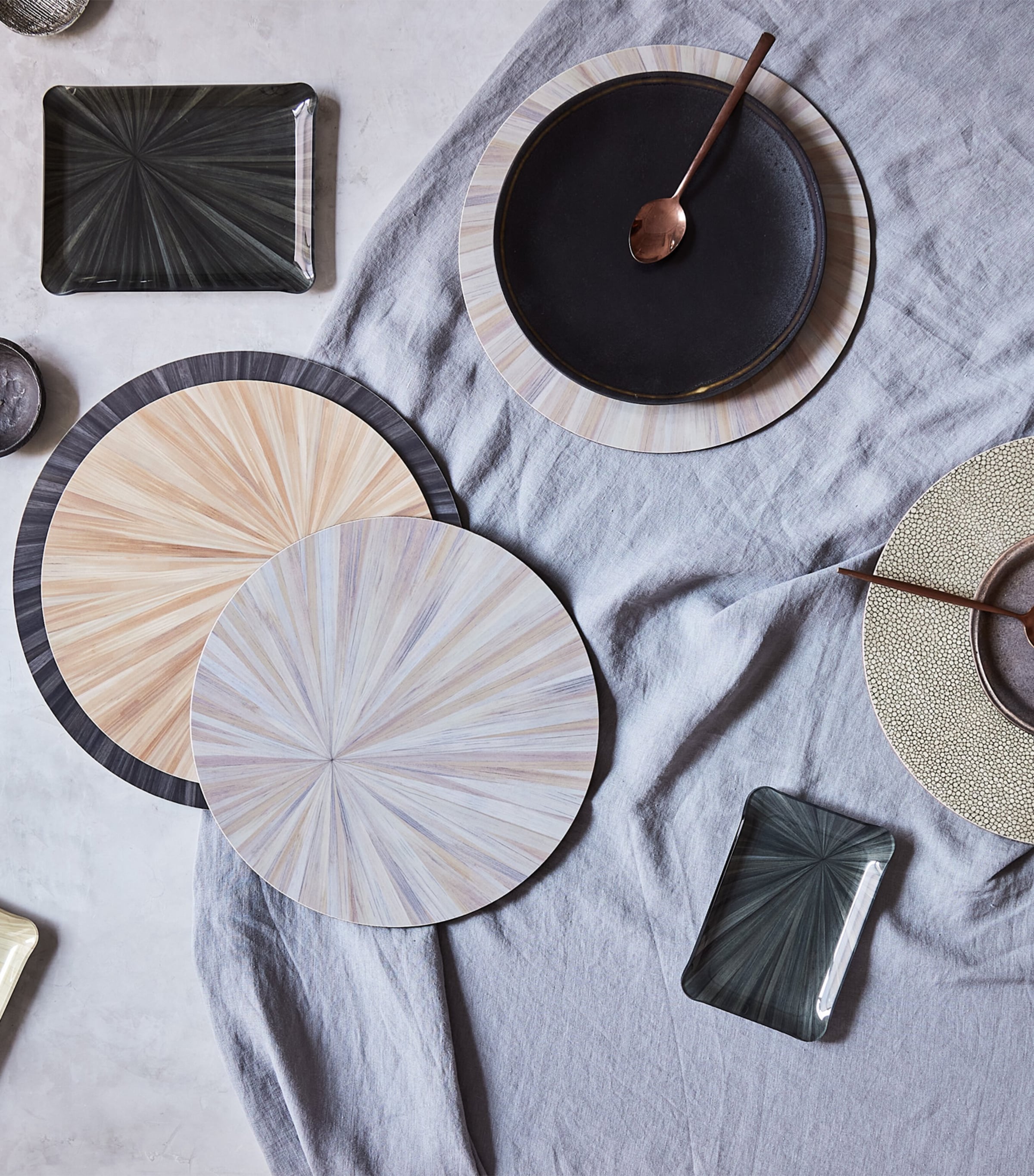 Hestia Prestige Round Coasters set of 4, UK version