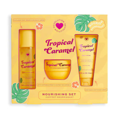 Superdrug I Heart Revolution Tropical Caramel Bath & Body Gift Set- Buy online at McGrocer