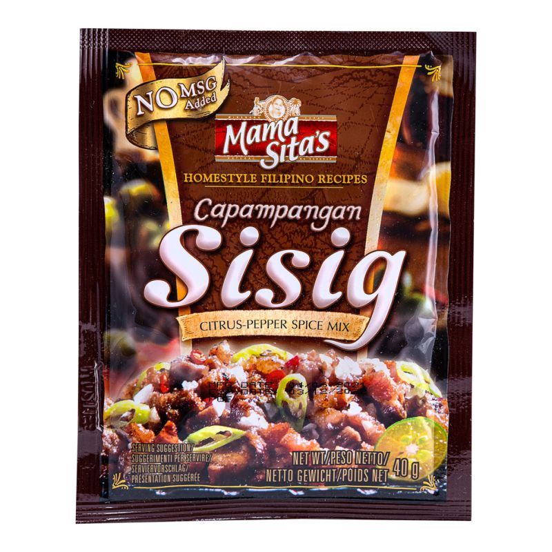Mama Sita's Capampangan Sisig spice mix, citrus-pepper seasoning (British brand)