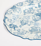 Harrods bone china toile pattern platter 36cm, UK version