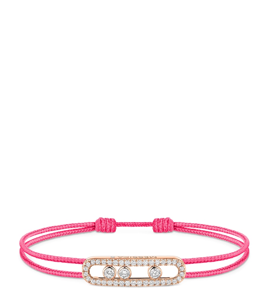 Messika-Armband aus Pink Gold mit Diamantpavé (0,26 Karat), UK-Version