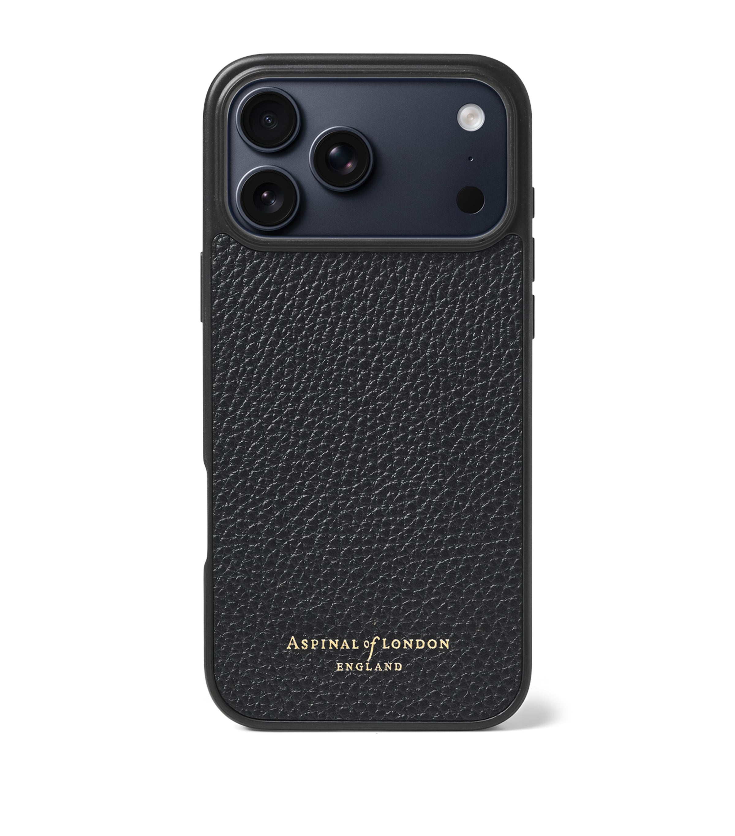 Aspinal Of London grained leather iPhone 17 Pro case - British product