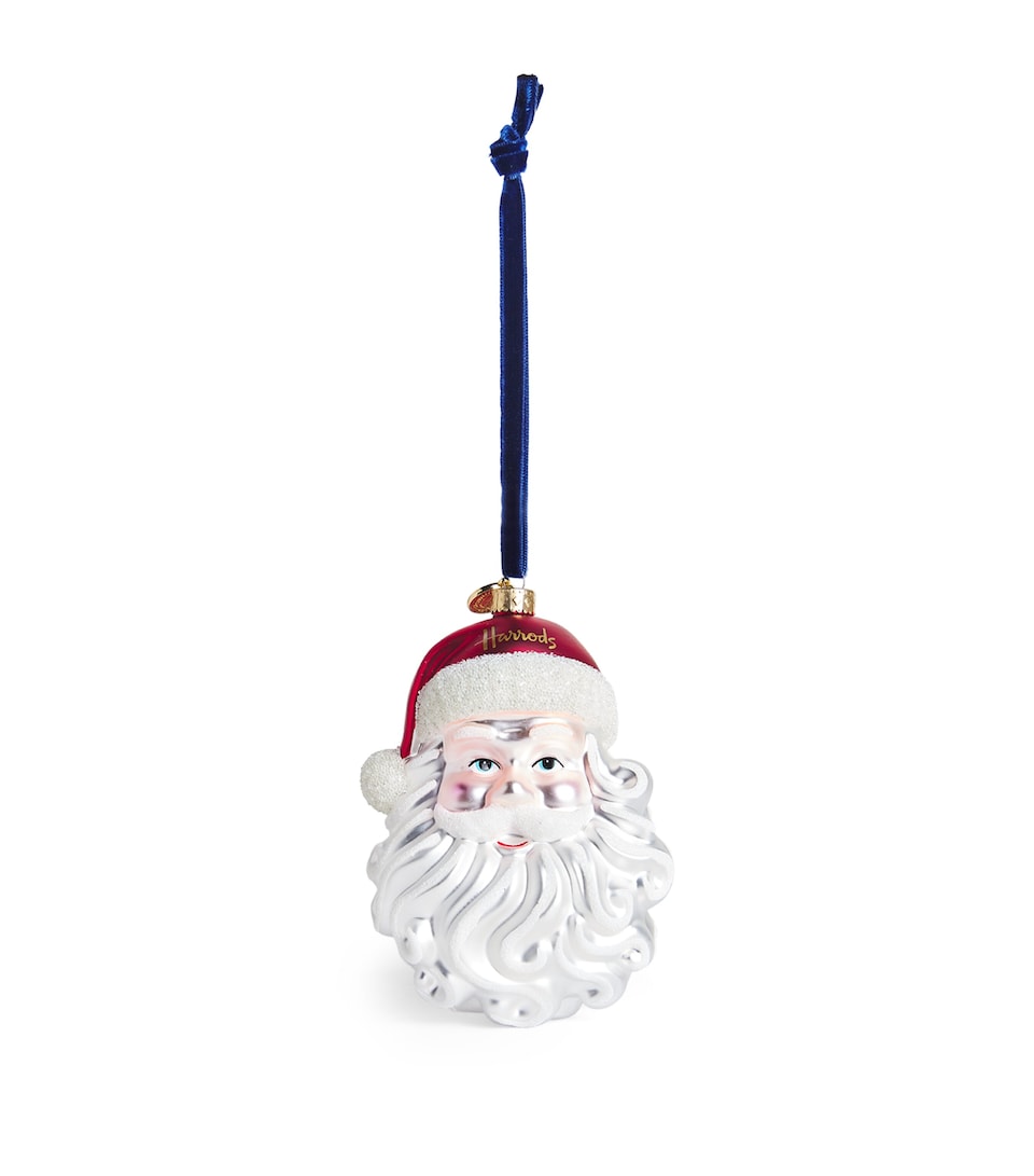 Glass-Blown Nutcracker Tree Decoration with Hanging Loop, 16.5cm Height