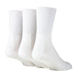 IOMI 3 Pairs Extra Wide Bamboo Diabetic Socks 9-11 UK GOODS Superdrug White  