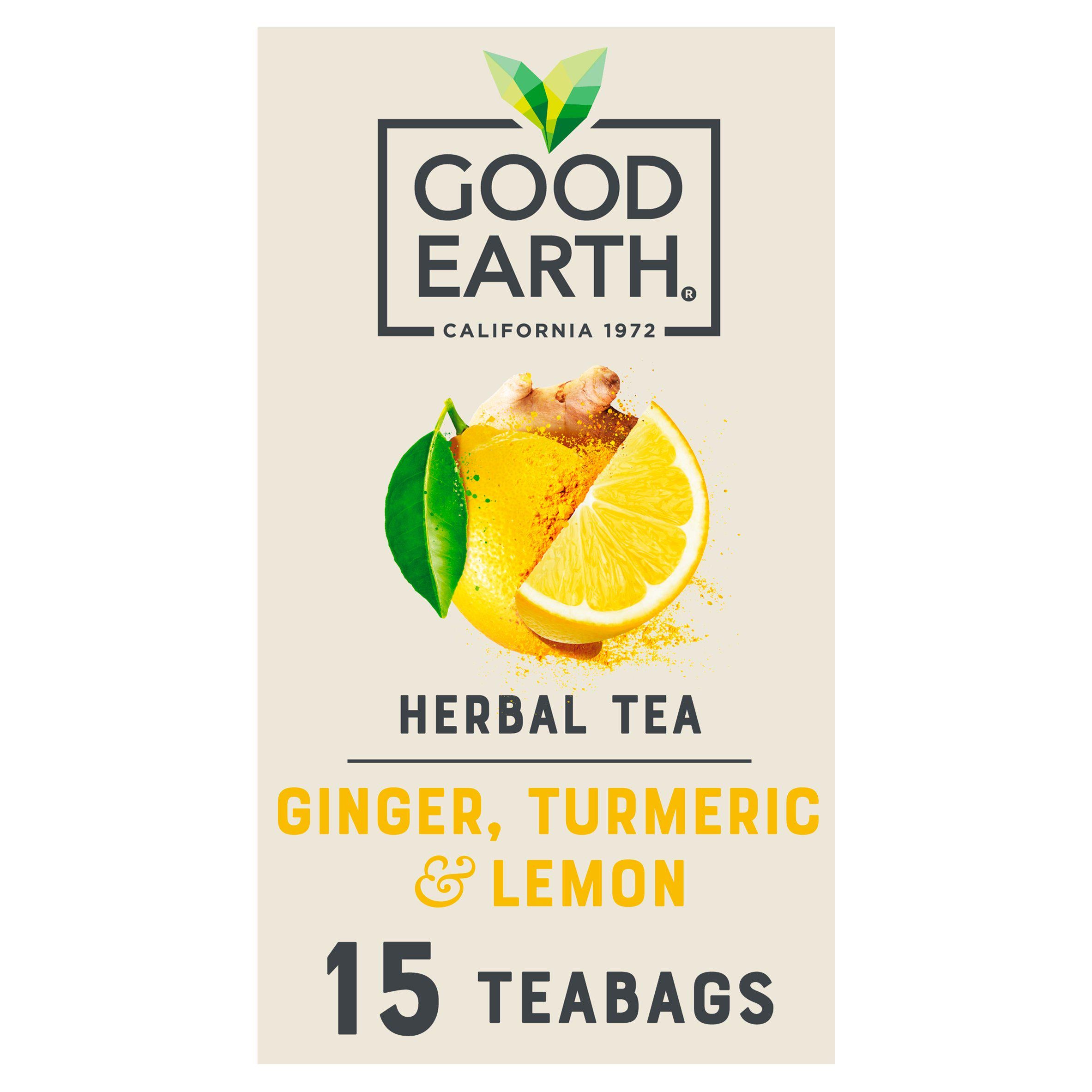 Good Earth Turmeric Lemon Tea Bags x15 GOODS Sainsburys   