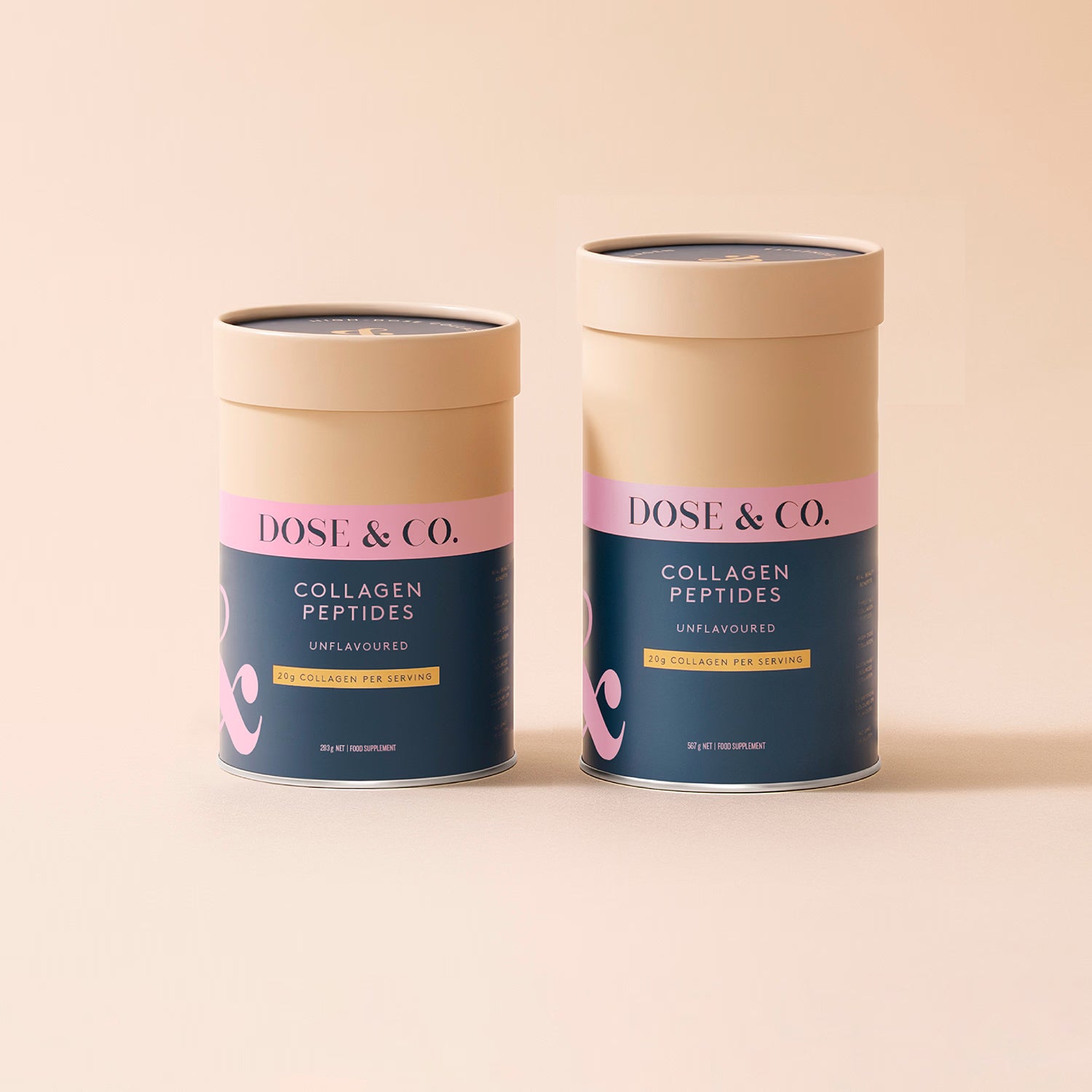 Dose & Co collagen peptide powder unflavoured 567g - British product