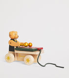 Harrods wooden bear pull-along toy with xylophone, UK version