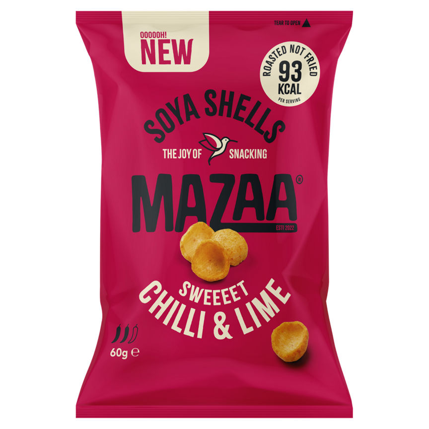 Mazaa Soya Shells Sweet Chilli & Lime GOODS ASDA   