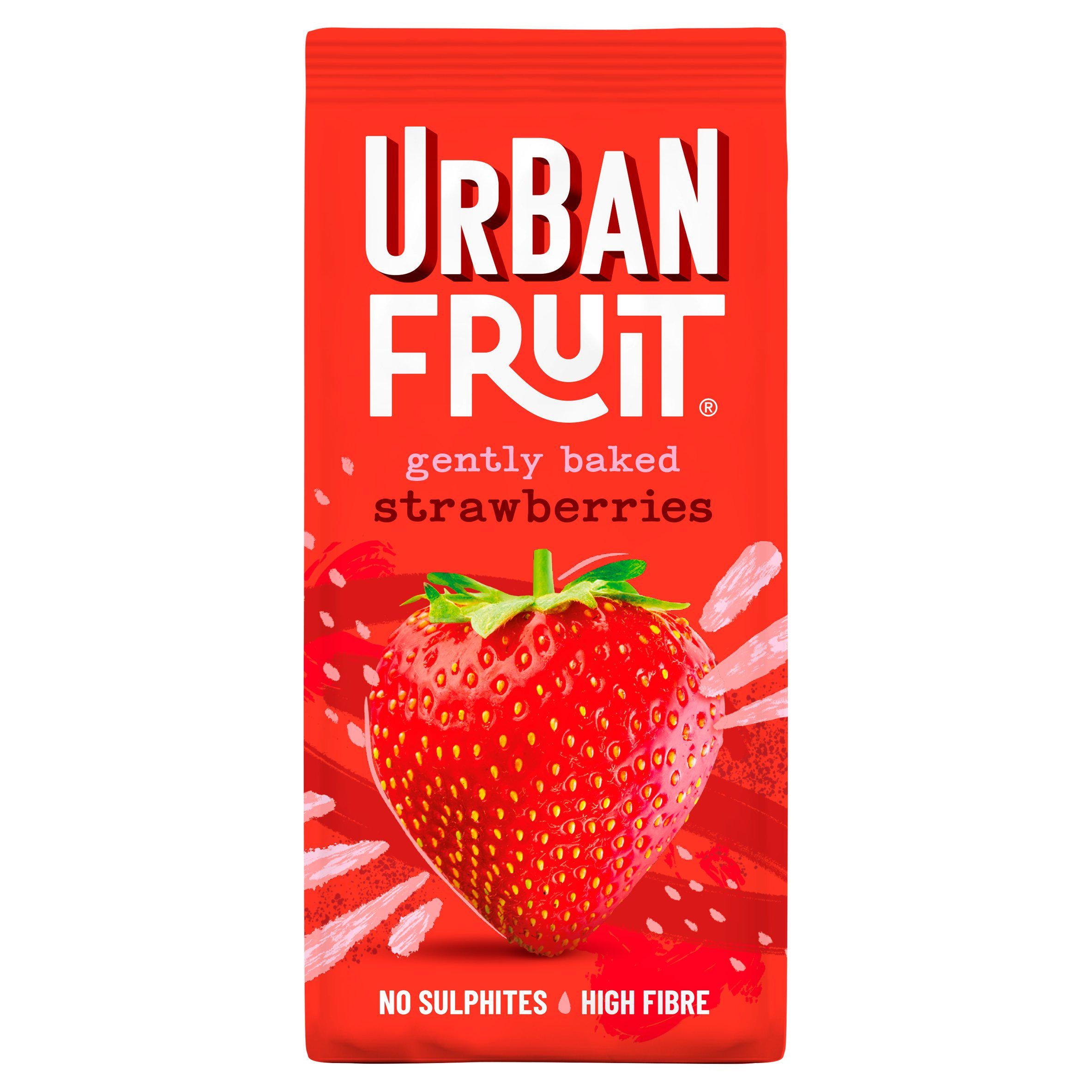 Urban Fruit Gently Baked Strawberries 90g GOODS Sainsburys   