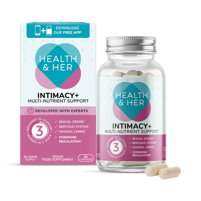 Health & Her Gélules de Soutien Multi-Nutriments Intimité+ Santé Femme 60